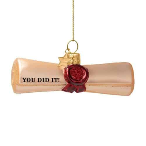 Vondels Ornamentglas beige matt diplom certifikat H3cm