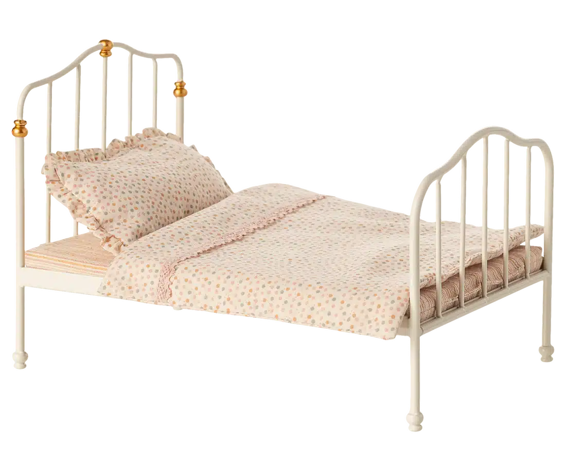 Maileg Vintage Bed - off white - Bild 4