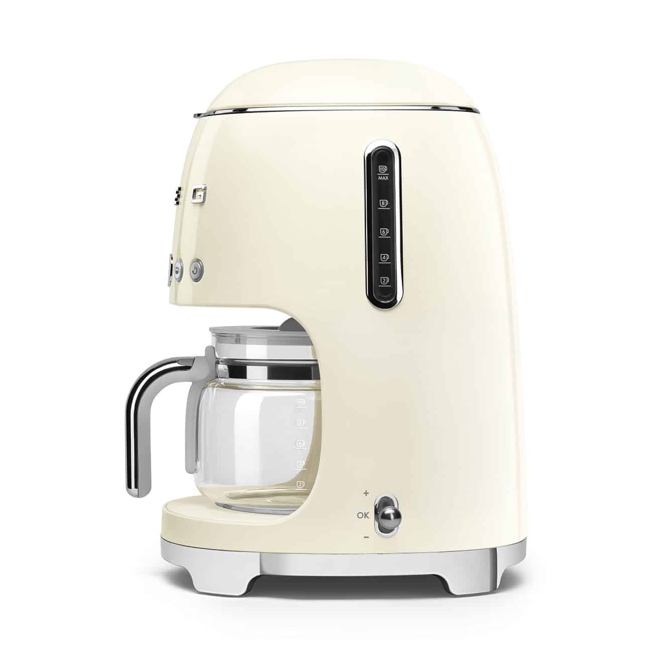 Smeg Kaffebryggare Creme, Högblank 50's Style - Bild 3