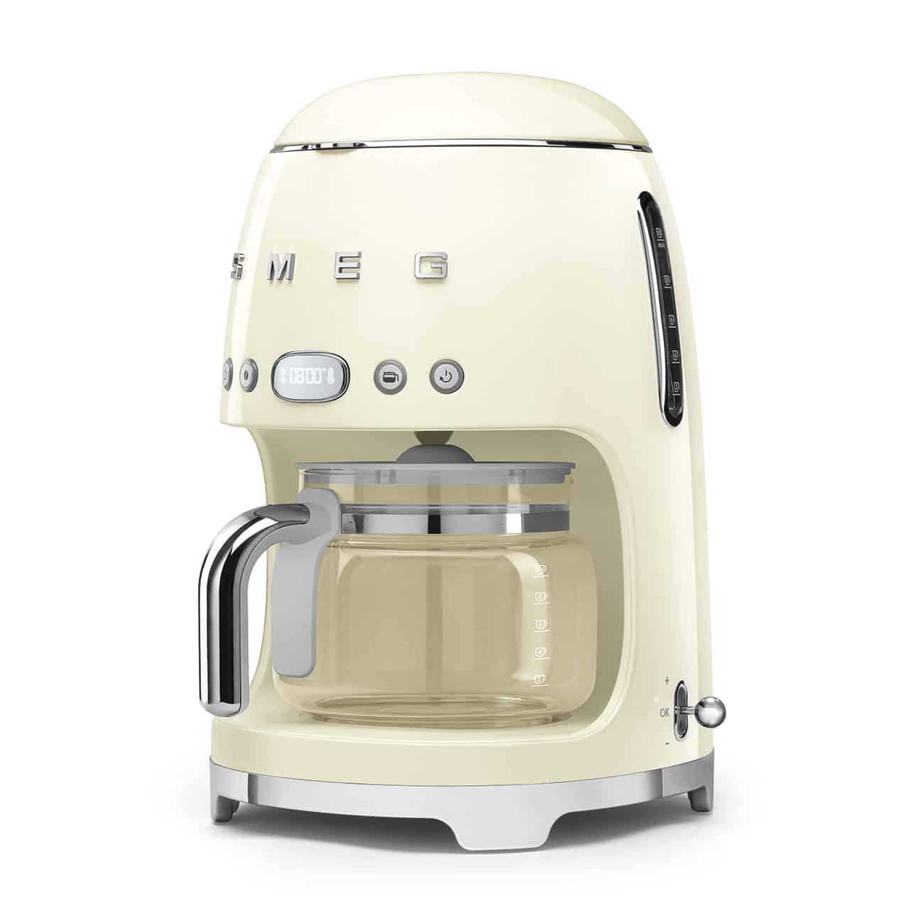 Smeg Kaffebryggare Creme, Högblank 50's Style - Bild 5