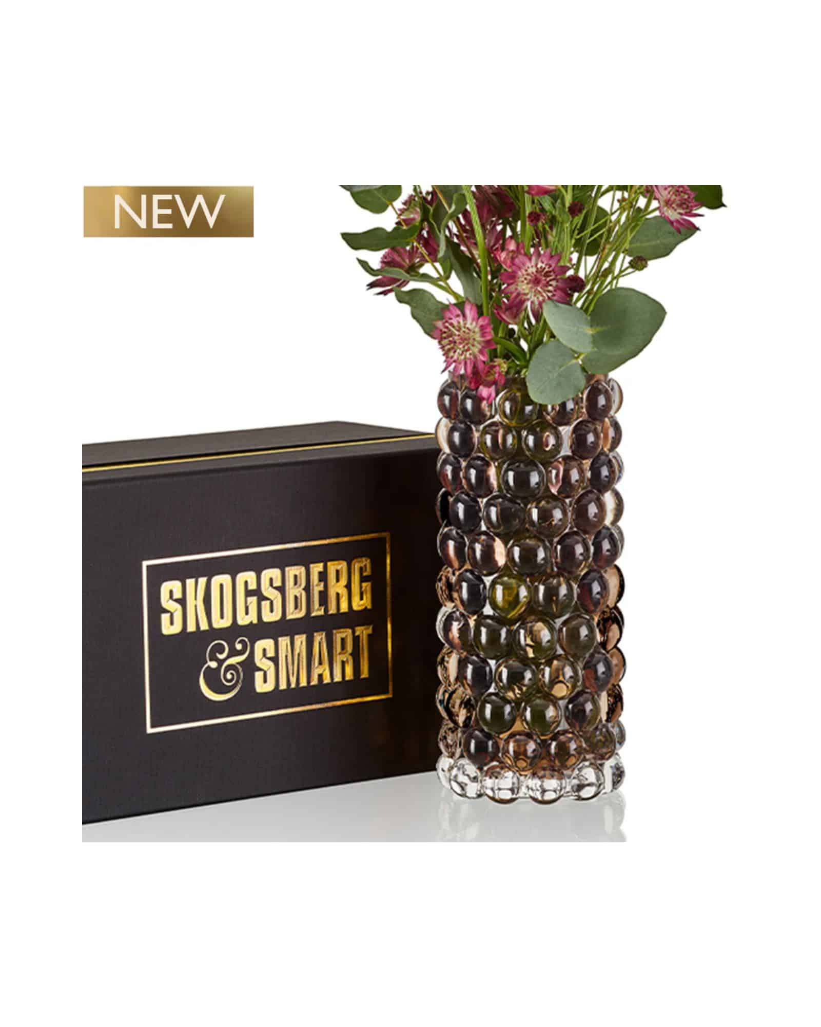 Skogsberg & Smart Hurricane Boule Vase Tobacco
