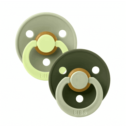 BIBS - Nappar STUDIO Colour 2-pack Fusion Size 2 – Hunter Green mix