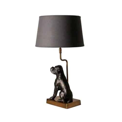 Bordslampa med hund