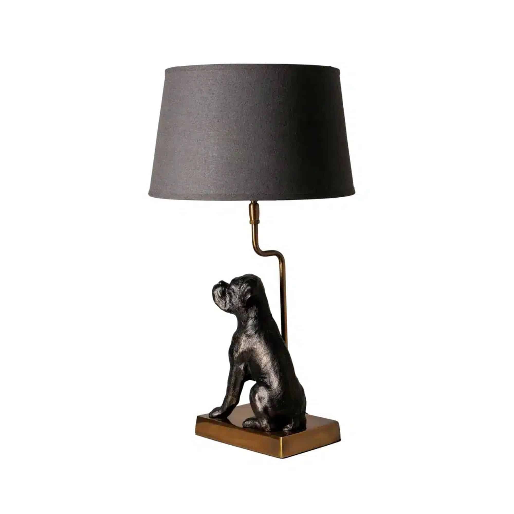 Bordslampa med hund
