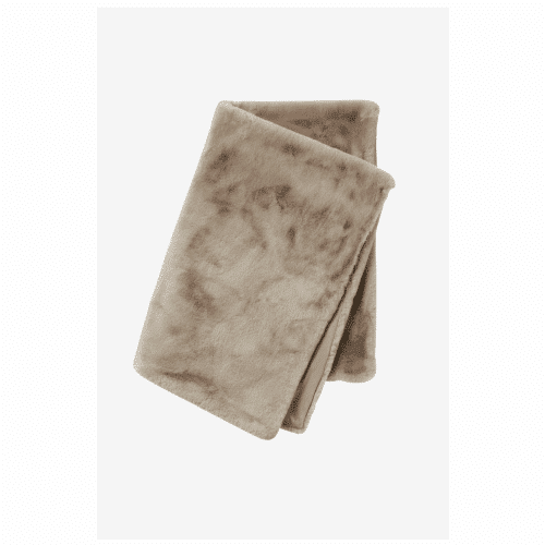 Fluffy Pläd – Fuskpäls Taupe