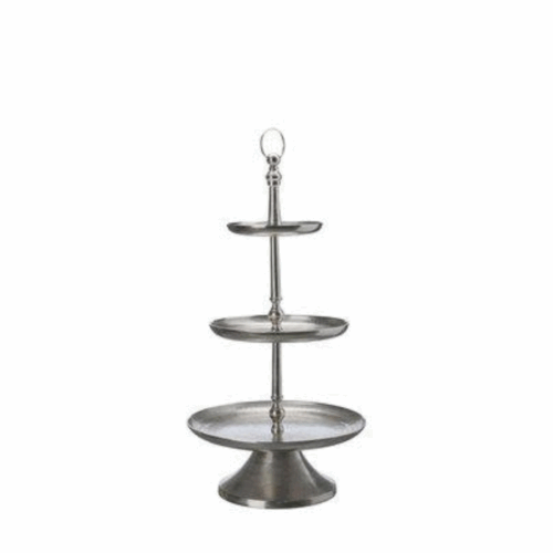 Tooja våningsfat Antik Silver 39x80cm