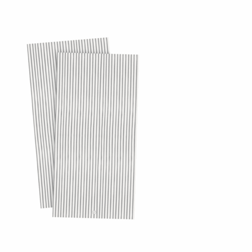 Ernst Servett 10x20cm vit m grå rand