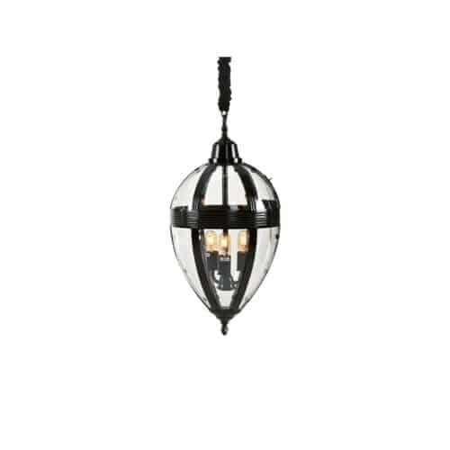 Artwood TIMELESS DROP taklampa – Svart metall och glas