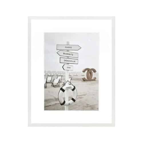 Tavla Yacht Club med svart ram 75 x 95 cm