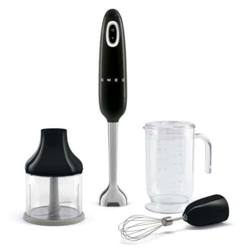 Stavmixer med tillbehör – Svart, 50’s Style