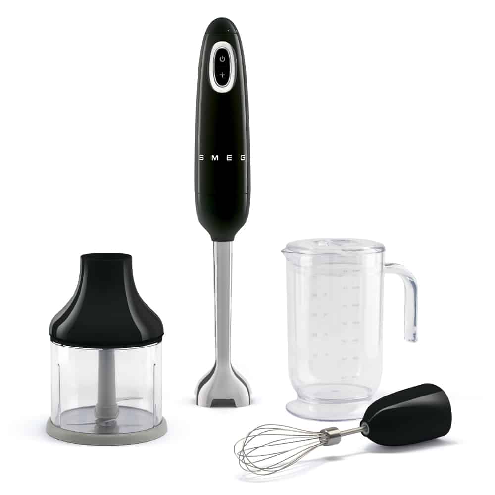Stavmixer med tillbehör – Svart, 50’s Style