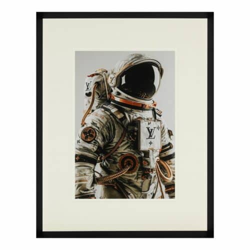 Tavla LV Spaceman med svart ram