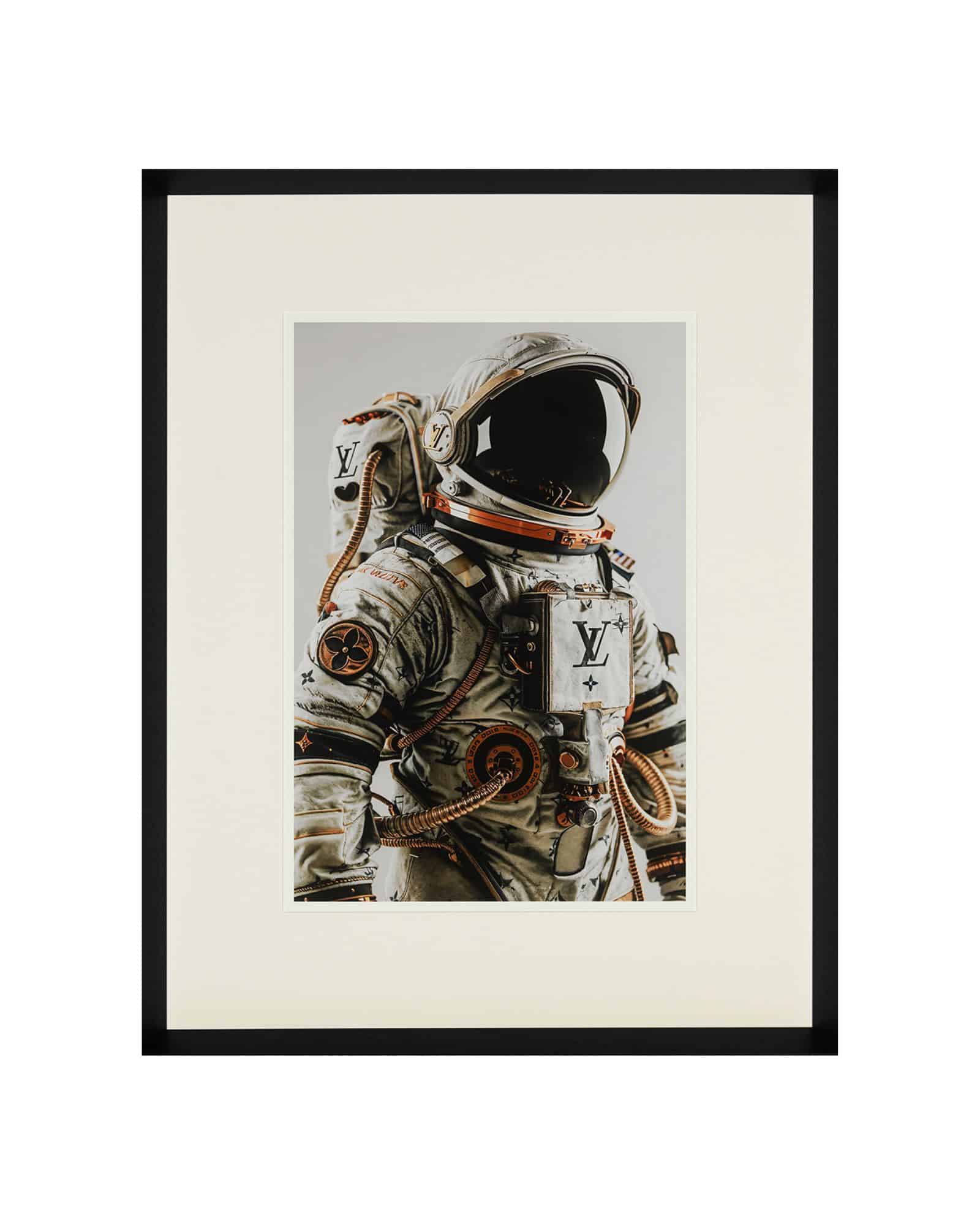 Tavla LV Spaceman med svart ram