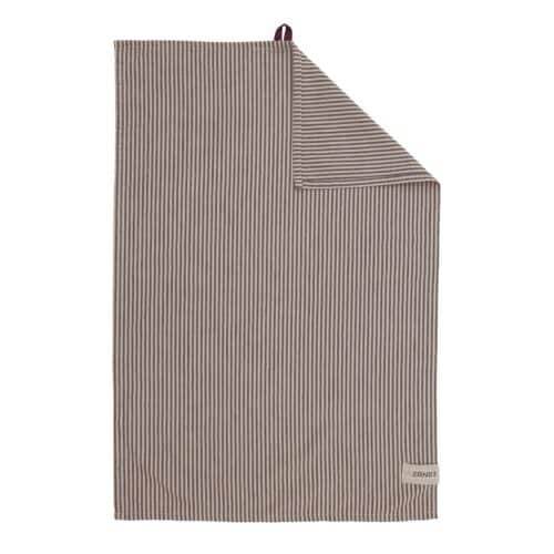 ERNST Kökshandduk 47x70 randig röd/beige
