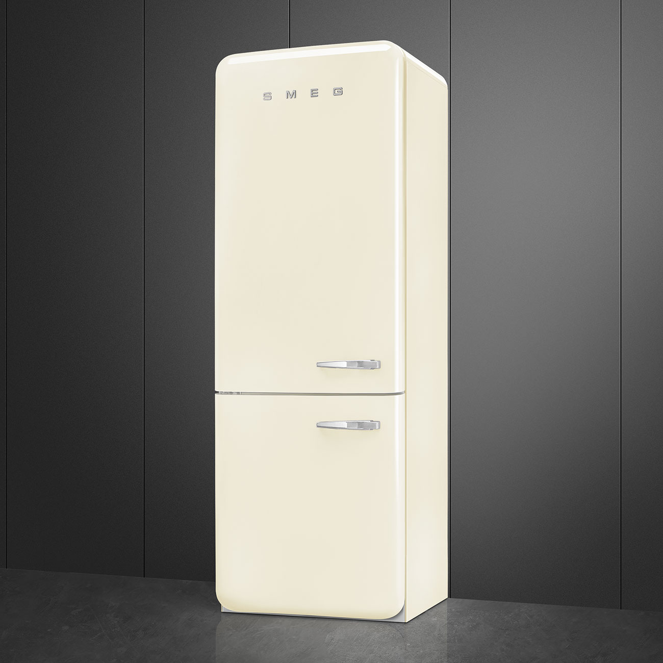 Smeg Kombinerad Kyl/Frys Creme – 50's Style - Bild 3
