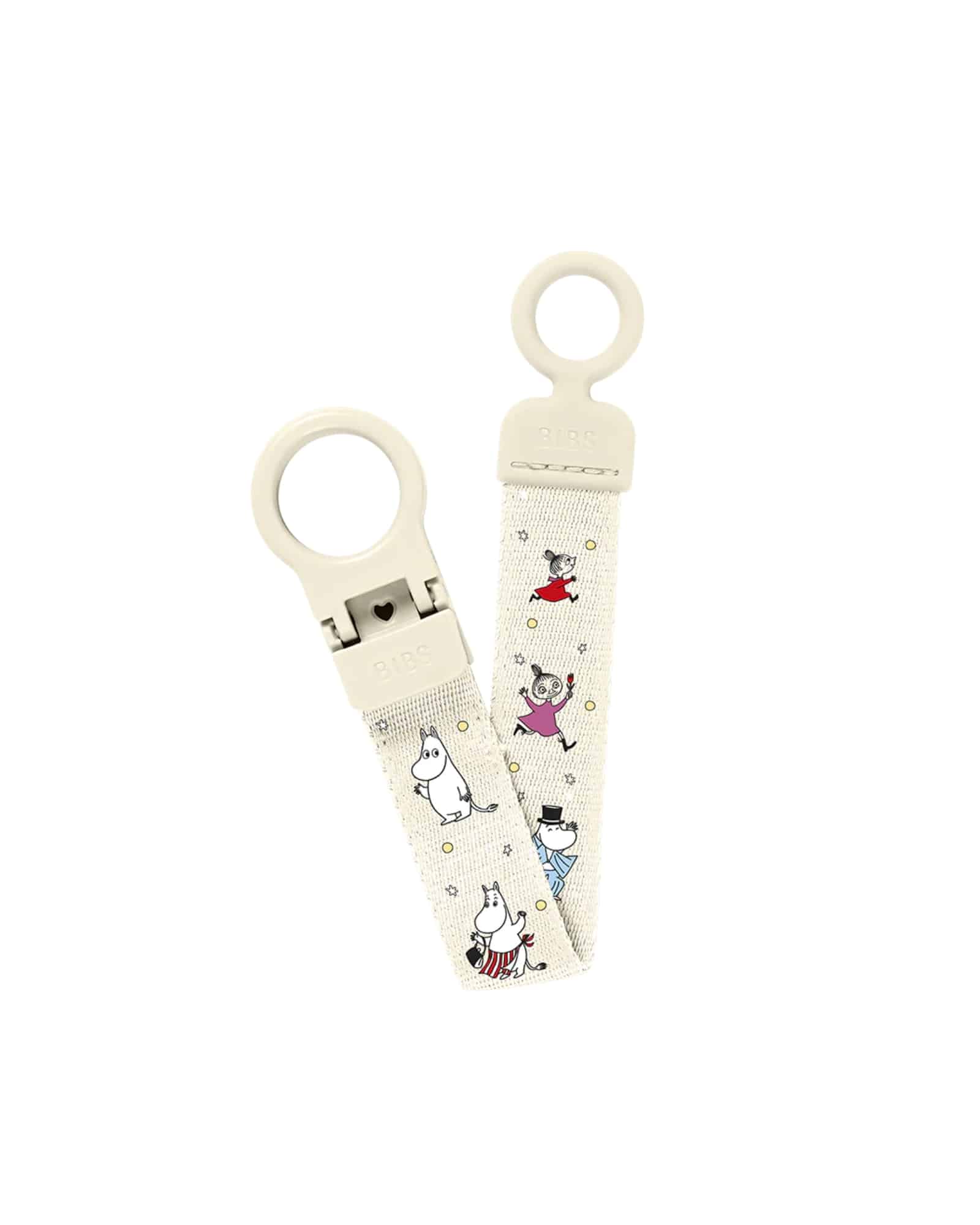 BIBS Moomin Nappklämma med ögla Ivory