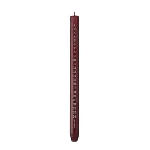 Ester & Erik Kalenderljus 28 cm Deep wine