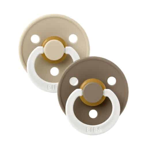 BIBS GLOW Nappar 2-pack Vanilla/Dark Oak