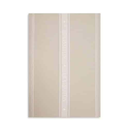 Lexington Icons kökshandduk med jacquardstjärna i bomull - Beige-vit