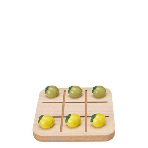 Tre i Rad Brädspel – 15x15 cm Natur