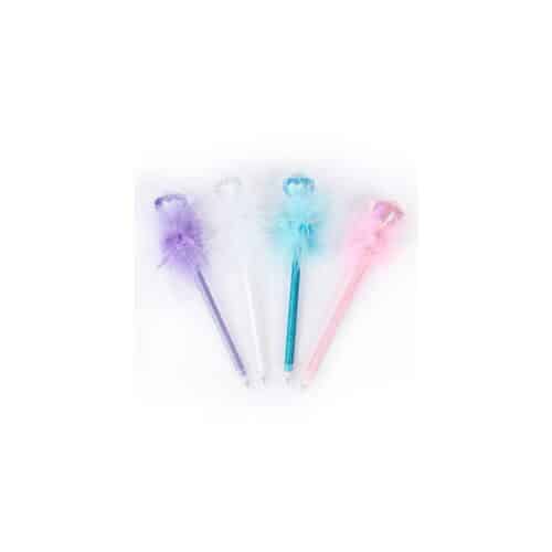 Diamant Fluffy pennor, 4 olika modeller