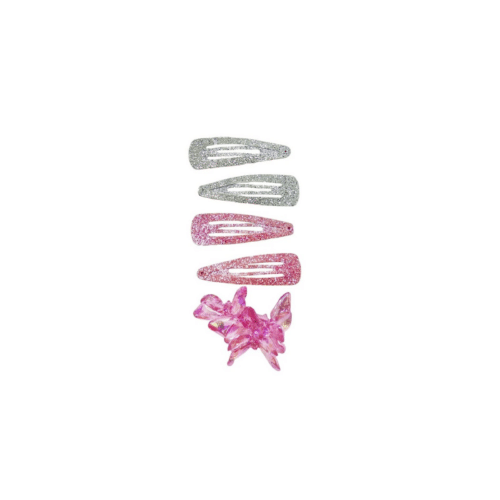 Fairy Fun Butterfly Hair Clip & Ponytail Set 6-pack – Glitter och fjärilar