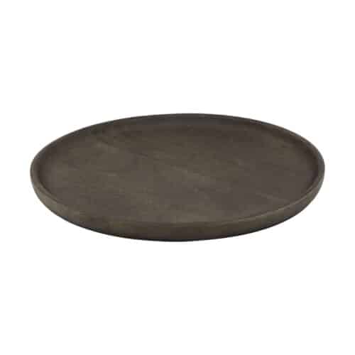 Halvor Bakke Truro rund bricka brun