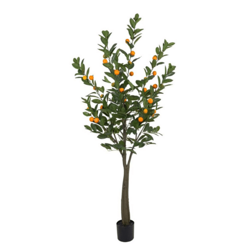 Citrus 180 cm – Naturtrogen grön konstväxt med kruka