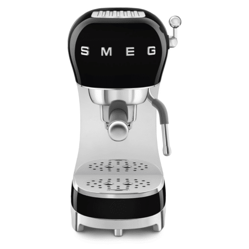 Smeg Manuell espressomaskin | Svart Högblank 50's Style