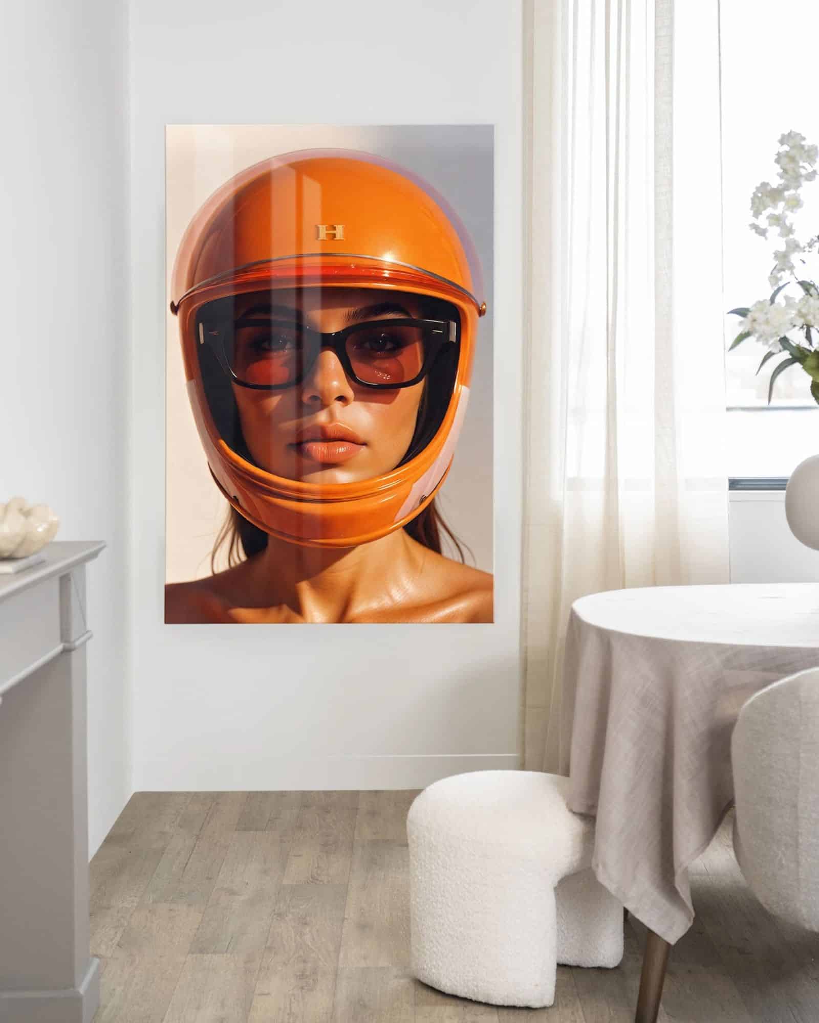 Tavla Hermes Helmet Glas 60x90 cm - Bild 2