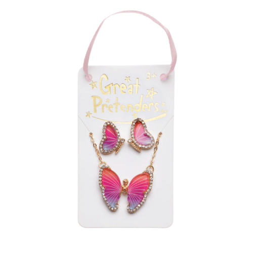 Boutique Butterfly halsband och örhängeset
