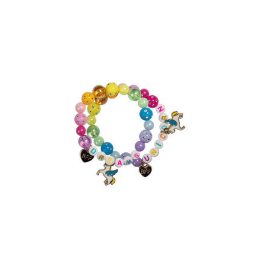 Dreams Unicorn BFF Armbandset – 2 st Regnbågsarmband för Bästa Vänner