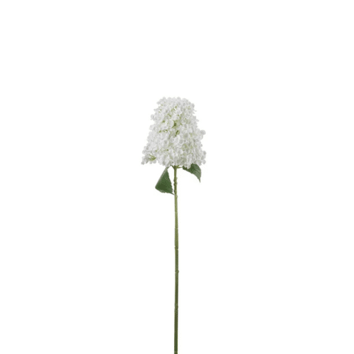 Syrénhortensia 84 cm – Stilren vit konstväxt med stora blommor