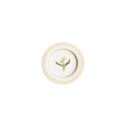Pick a Poppy Cottage Flower assiett 22 cm Gul