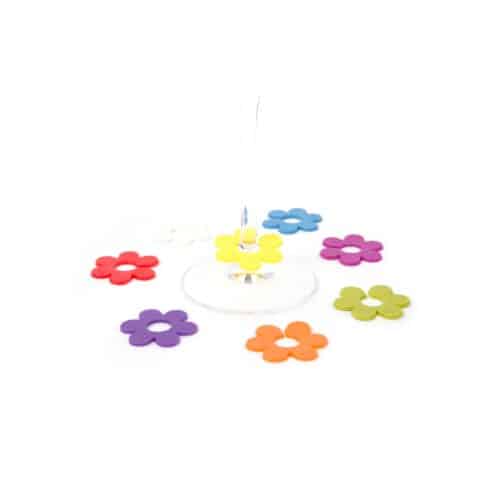 Glasmarkörer Daisy – Silikon 8-pack