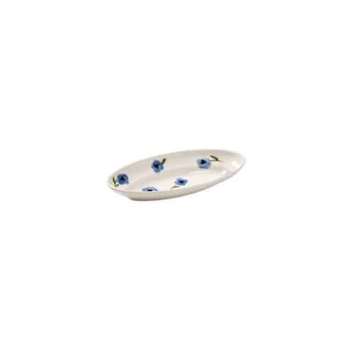 Pick a Poppy Madelen Möllard serveringsfat Pansy blå 25,5 cm