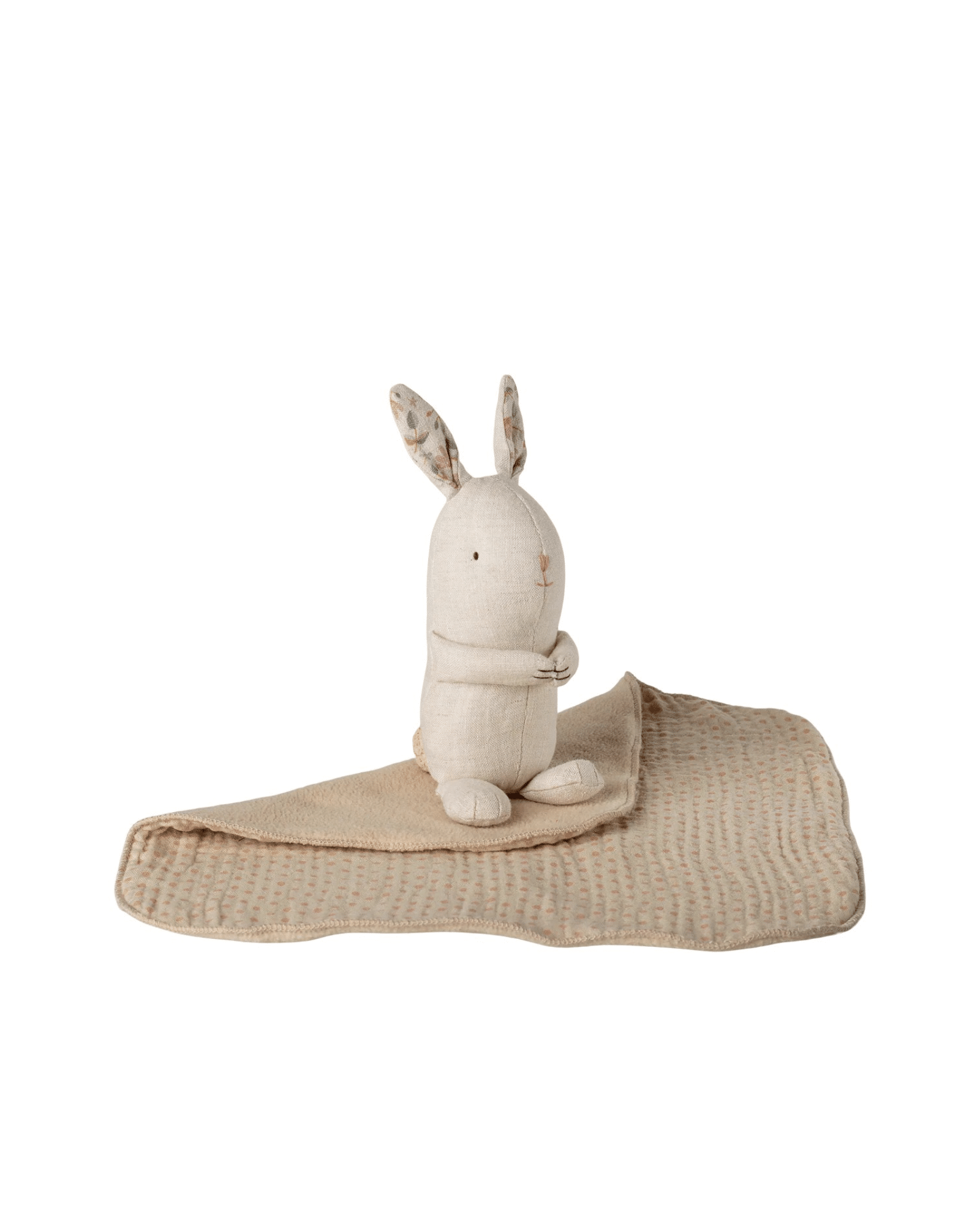 Maileg Lullaby friends kanin mini – Nature | Mjuk kanin med snuttefilt - Bild 4