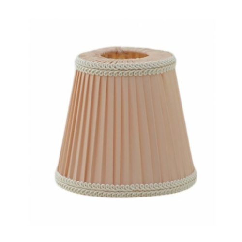 Margareta Stilskärm Beige 11 cm – Plisserad lampskärm i satin